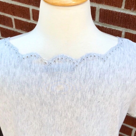 Max Jeans Short Sleeve Tunic T-shirt in Heathered Grey Size Large - Picture 7 of 12